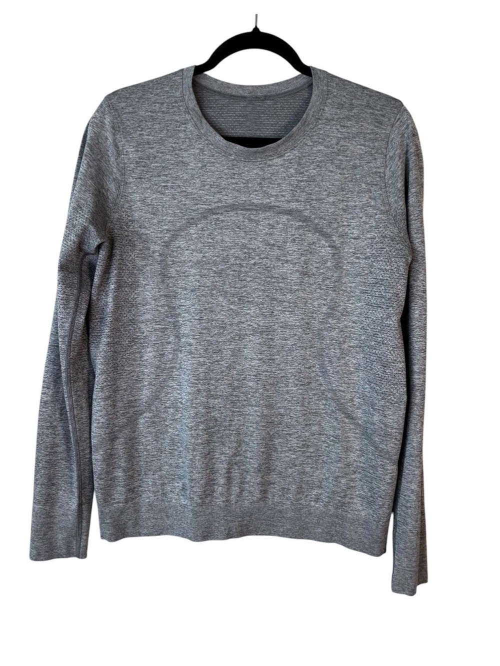 Lululemon Breeze By Long Sleeve Shirt Grey Slate Size 8 Medium M Top Relaxed Fit